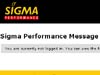 Sigma Performance Message Forum