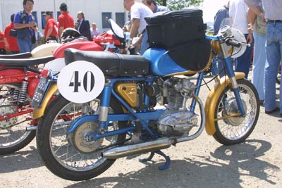 Chris Bushells Ducati 125; all clean before the storm