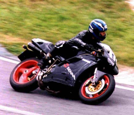 Steve on his 916 Senna